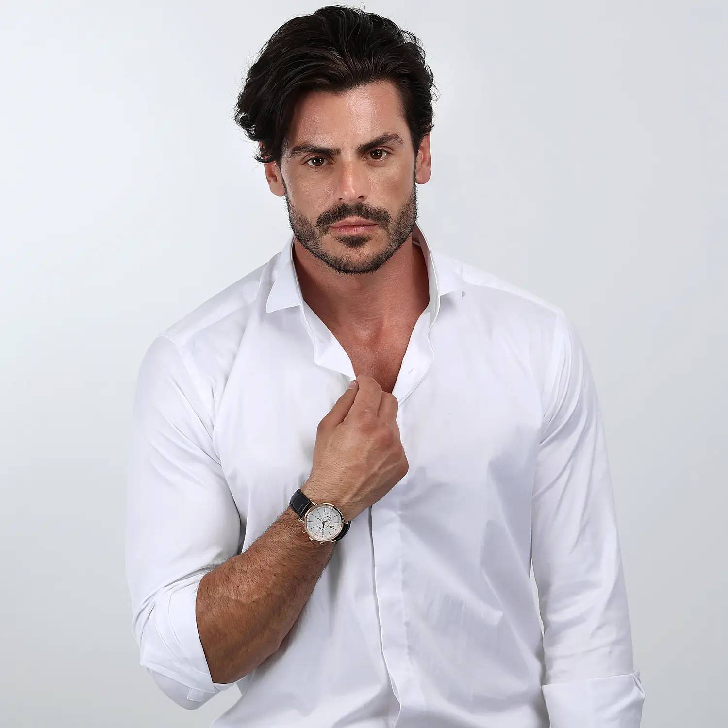 Orologio Uomo Maserati Quarzo Cronografo Rosè Acciaio Bianco R8871618016